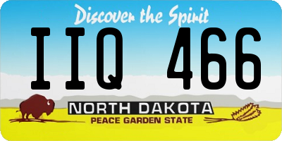 ND license plate IIQ466
