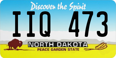 ND license plate IIQ473