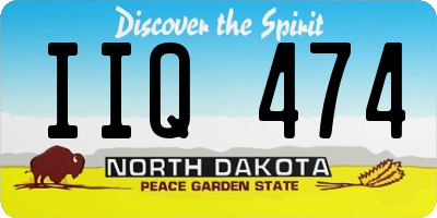 ND license plate IIQ474