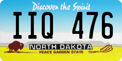 ND license plate IIQ476