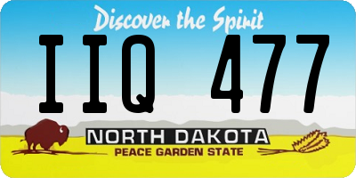 ND license plate IIQ477
