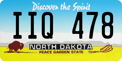 ND license plate IIQ478