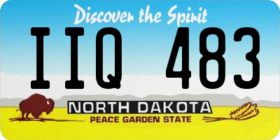 ND license plate IIQ483