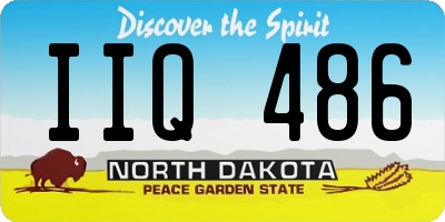 ND license plate IIQ486