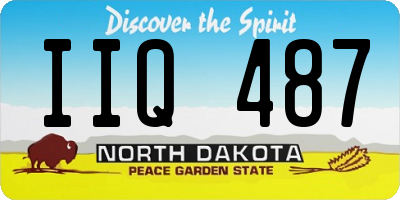 ND license plate IIQ487