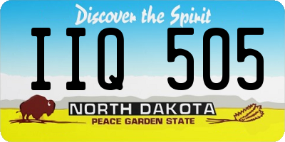 ND license plate IIQ505