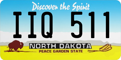 ND license plate IIQ511