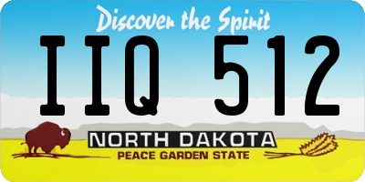 ND license plate IIQ512