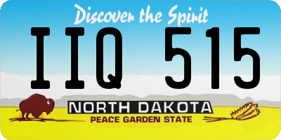 ND license plate IIQ515