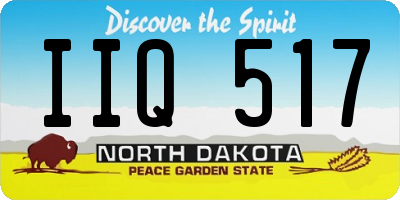 ND license plate IIQ517