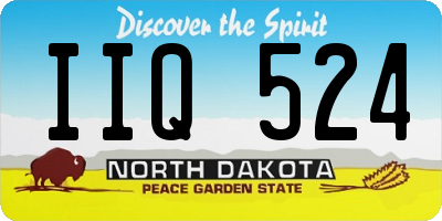 ND license plate IIQ524