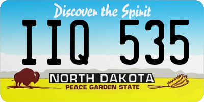 ND license plate IIQ535