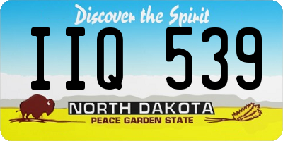 ND license plate IIQ539