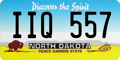 ND license plate IIQ557
