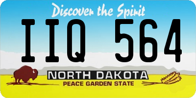 ND license plate IIQ564
