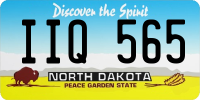 ND license plate IIQ565