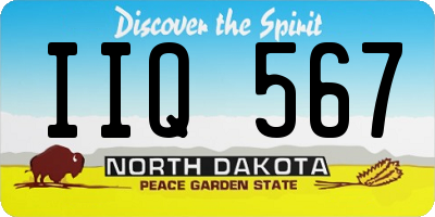 ND license plate IIQ567