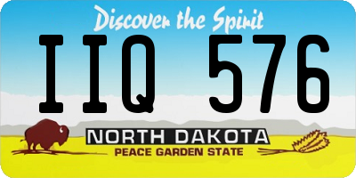 ND license plate IIQ576