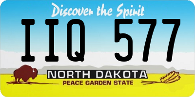 ND license plate IIQ577