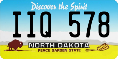 ND license plate IIQ578