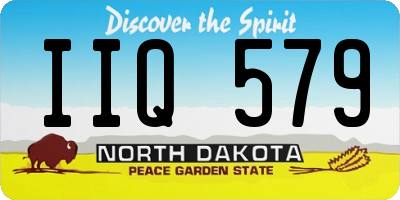 ND license plate IIQ579