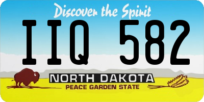 ND license plate IIQ582