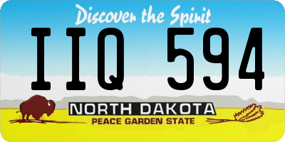 ND license plate IIQ594