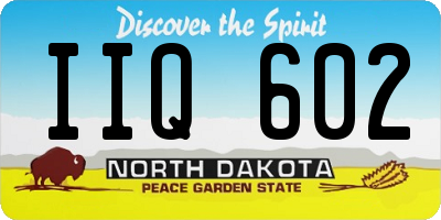 ND license plate IIQ602