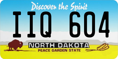 ND license plate IIQ604