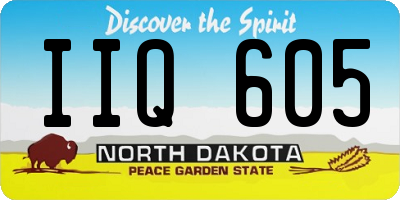 ND license plate IIQ605