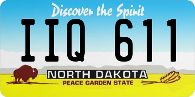 ND license plate IIQ611