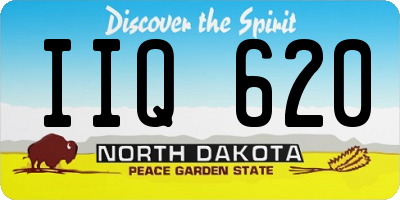 ND license plate IIQ620