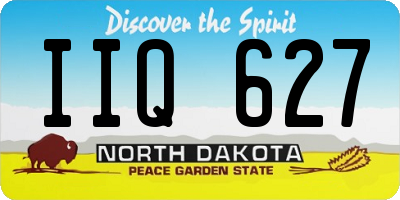 ND license plate IIQ627