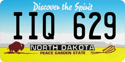 ND license plate IIQ629