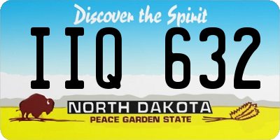 ND license plate IIQ632