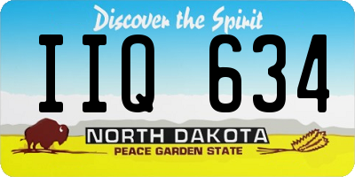 ND license plate IIQ634
