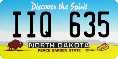 ND license plate IIQ635