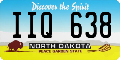 ND license plate IIQ638