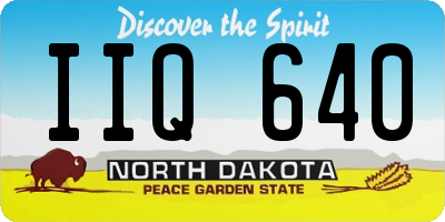 ND license plate IIQ640