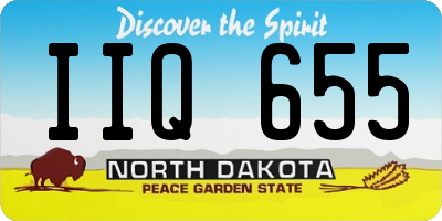 ND license plate IIQ655