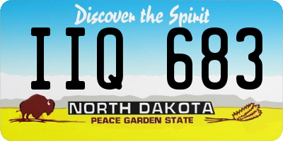 ND license plate IIQ683