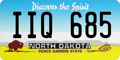 ND license plate IIQ685