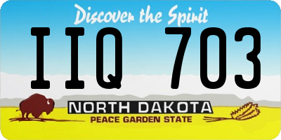 ND license plate IIQ703