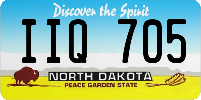 ND license plate IIQ705