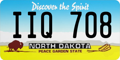ND license plate IIQ708