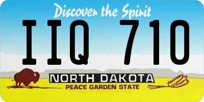 ND license plate IIQ710