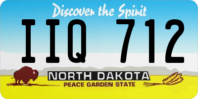 ND license plate IIQ712