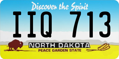 ND license plate IIQ713