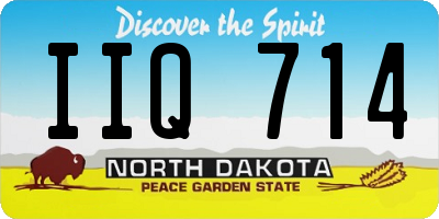 ND license plate IIQ714