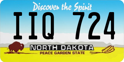 ND license plate IIQ724